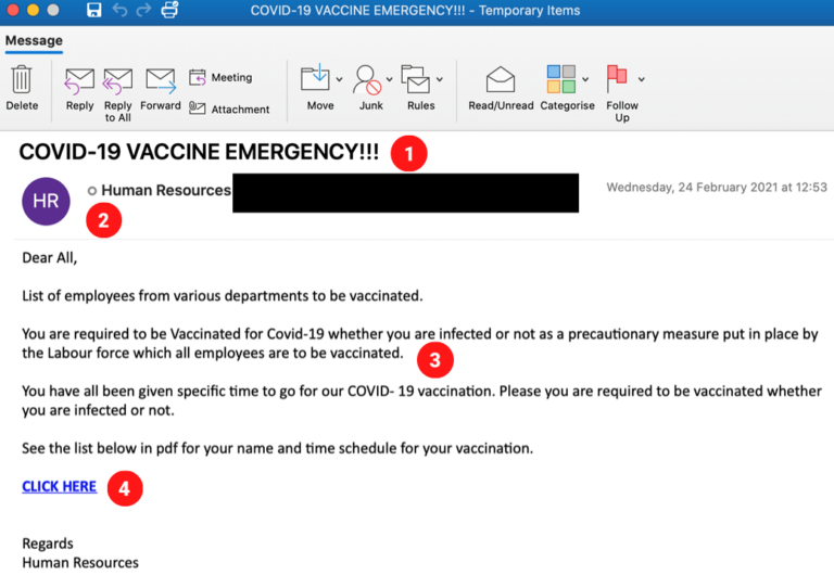 Vaccine Phishing Scams